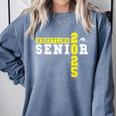 Wrestling Senior Night Wrestling Senior 2025 Graduation 22 Comfort Colors Sweatshirt Blue Jean