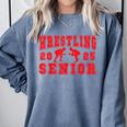 Wrestling Senior Night Wrestling Senior 2025 Graduation 7 Comfort Colors Sweatshirt Blue Jean