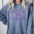 Wrestling Senior Night Wrestling Senior 2026 Graduation 84 Comfort Colors Sweatshirt Blue Jean