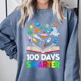 100th Day Of School Astronaut Books Space 100 Days Smarter Comfort Colors Sweatshirt Denim 100th Day Of School Astronaut Books Space 100 Days Smarter Comfort Colors Sweatshirt Denim