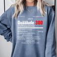 1970's Lemon Labs Quaalude 300 Label Reproduction Nostalgia Premium Tri-Blend Comfort Colors Sweatshirt Denim