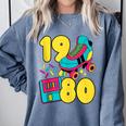 1980 Retro Raised In The 80s Old School Nostalgia Vibes Comfort Colors Sweatshirt Denim 1980 Retro Raised In The 80s Old School Nostalgia Vibes Comfort Colors Sweatshirt Denim