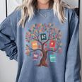67 Days In The Books Reading Teacher 67th Day Of School Comfort Colors Sweatshirt Denim