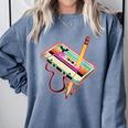 80s 90s Retro Halloween's Party Costume Nostalgia Cassette Comfort Colors Sweatshirt Denim 80s 90s Retro Halloween's Party Costume Nostalgia Cassette Comfort Colors Sweatshirt Denim