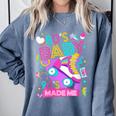 80's Baby 90's Made Me 1980s 1990s Nostalgia Retro Party Comfort Colors Sweatshirt Denim
