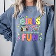 80's Girls Just Wanna Have Fun Nostalgia 1980s Comfort Colors Sweatshirt Denim