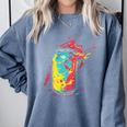 80s Nostalgia Soda Can Comfort Colors Sweatshirt Denim