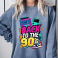 Back To The 90s Nostalgia Cassette Game Console Boombox Comfort Colors Sweatshirt Denim Back To The 90s Nostalgia Cassette Game Console Boombox Comfort Colors Sweatshirt Denim