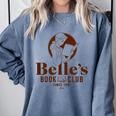Beauty & The Beast Belle's Book Club Comfort Colors Sweatshirt Denim Beauty & The Beast Belle's Book Club Comfort Colors Sweatshirt Denim