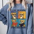 Cheetah Love Reading And Cheetahs Kids Bookworm Comfort Colors Sweatshirt Denim Cheetah Love Reading And Cheetahs Kids Bookworm Comfort Colors Sweatshirt Denim