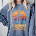 Cowboy Joy Nostalgia Television For Western Lovers Comfort Colors Sweatshirt Denim Cowboy Joy Nostalgia Television For Western Lovers Comfort Colors Sweatshirt Denim