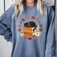 Cute Cat Fall In Love With Reading Book Cat Lover Librarian Comfort Colors Sweatshirt Denim Cute Cat Fall In Love With Reading Book Cat Lover Librarian Comfort Colors Sweatshirt Denim