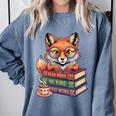 Cute Nerdy Fox Read Books Be Kind Stay Weird Book Club Premium Tri-Blend Comfort Colors Sweatshirt Denim Cute Nerdy Fox Read Books Be Kind Stay Weird Book Club Premium Tri-Blend Comfort Colors Sweatshirt Denim