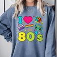 Dad I Love The 80's Retro 80s Nostalgia For Dad Comfort Colors Sweatshirt Denim