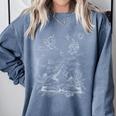 Dark Romance Book Dragon Romantasy Reader Bookworm Bookish Comfort Colors Sweatshirt Denim