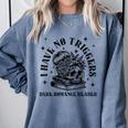 Dark Romance Merch Spicy Book Lover No Triggers Warning Comfort Colors Sweatshirt Denim