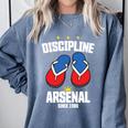 Discipline Arsenal Pinoy Nostalgia Filipino Tsinelas Premium Tri-Blend Comfort Colors Sweatshirt Denim