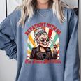 Elder Emo Grandma Nana Be Patient With Me I'm From The 1900s Comfort Colors Sweatshirt Denim