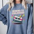 Elder Millennials Embracing 90s Rewind Nostalgia Vibes Premium Comfort Colors Sweatshirt Denim Elder Millennials Embracing 90s Rewind Nostalgia Vibes Premium Comfort Colors Sweatshirt Denim