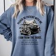 Forgive Me I'm From The 1900s No E-Car No SolarCells Premium Tri-Blend Comfort Colors Sweatshirt Denim