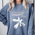 Frutiger Aero Y2K Fashion Trends Statement Piece Tech Orb Premium Tri-Blend Comfort Colors Sweatshirt Denim