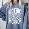 Gothic Classic Horror Thriller Book Movie Film Halloween Comfort Colors Sweatshirt Denim Gothic Classic Horror Thriller Book Movie Film Halloween Comfort Colors Sweatshirt Denim