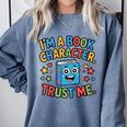 I'm a Book Character Costumes For Kids Storybook Character Comfort Colors Sweatshirt Denim I'm a Book Character Costumes For Kids Storybook Character Comfort Colors Sweatshirt Denim