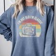 I'm Not Old I'm Classic Travel Nostalgia Comfort Colors Sweatshirt Denim