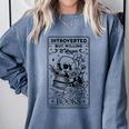 Introverted BUT Willing To Discuss Books Book Lover Comfort Colors Sweatshirt Denim Introverted BUT Willing To Discuss Books Book Lover Comfort Colors Sweatshirt Denim