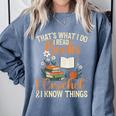 Knitting Crocheting Reading Books Yarn For Knitter Crochet Comfort Colors Sweatshirt Denim