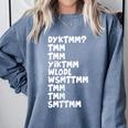 Do You Know The Muffin Man DYKTMM Nostalgia Quote Comfort Colors Sweatshirt Denim