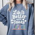 Librarian Library Books Reading Reader Comfort Colors Sweatshirt Denim