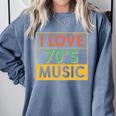 I Love 70's Music Retro Style Nostalgia Vibe 1970 70's Party Premium Tri-Blend Comfort Colors Sweatshirt Denim I Love 70's Music Retro Style Nostalgia Vibe 1970 70's Party Premium Tri-Blend Comfort Colors Sweatshirt Denim