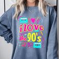 I Love The 90'S 90s Nostalgia Comfort Colors Sweatshirt Denim