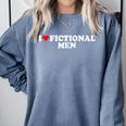 I Love Heart Fictional Men Simple Cute Reading Books Comfort Colors Sweatshirt Denim I Love Heart Fictional Men Simple Cute Reading Books Comfort Colors Sweatshirt Denim