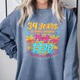 Made In 1990 Limited Edition 90s Nostalgia 34th Birthday Comfort Colors Sweatshirt Denim Made In 1990 Limited Edition 90s Nostalgia 34th Birthday Comfort Colors Sweatshirt Denim