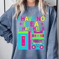 I Have No Idea What This Is Retro 70's 80's 90's Nostalgia Premium Tri-Blend Comfort Colors Sweatshirt Denim