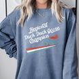 Nostalgia 80s Duck Goose Distressed Comfort Colors Sweatshirt Denim