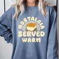 Nostalgia Served Warm Smore Comfort Colors Sweatshirt Denim Nostalgia Served Warm Smore Comfort Colors Sweatshirt Denim