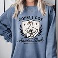 OOPS I GOT Another Book Design Comfort Colors Sweatshirt Denim OOPS I GOT Another Book Design Comfort Colors Sweatshirt Denim