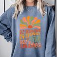 BE PATIENT I'M FROM THE 1900s FUNNY GROOVY Comfort Colors Sweatshirt Denim BE PATIENT I'M FROM THE 1900s FUNNY GROOVY Comfort Colors Sweatshirt Denim