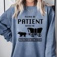 Be Patient With Me I'm From The 1900s Premium Tri-Blend Comfort Colors Sweatshirt Denim
