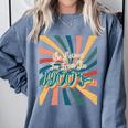 BE PATIENT I'M FROM THE 1900s RETRO SUNSET 90s 80s 70s Comfort Colors Sweatshirt Denim