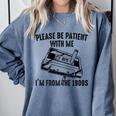 Please Be Patient With Me I'm From The 1900s Cassette Pencil Premium Comfort Colors Sweatshirt Denim Please Be Patient With Me I'm From The 1900s Cassette Pencil Premium Comfort Colors Sweatshirt Denim