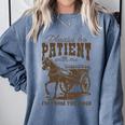 Please Be Patient With Me I'm From The 1900s Graphic Comfort Colors Sweatshirt Denim