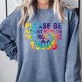Please Be Be Patient With Me I'm From The 1900s Hippie Comfort Colors Sweatshirt Denim