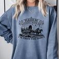 Please Be Patient With Me I'm From The 1900s For Men Women Premium Tri-Blend Comfort Colors Sweatshirt Denim
