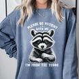 Please Be Patient I'm From The 1900s Old People Retro Comfort Colors Sweatshirt Denim