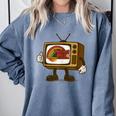 Protect PBS 80s Nostalgia Television Shirt Comfort Colors Sweatshirt Denim