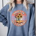 Raised On 90’s Country Women Retro Western Music Nostalgia Comfort Colors Sweatshirt Denim Raised On 90’s Country Women Retro Western Music Nostalgia Comfort Colors Sweatshirt Denim